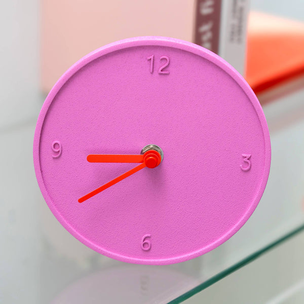 Horloge Ronde Brute Rose Helio Ferretti Vue 1