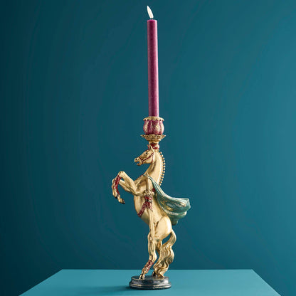 Lustre Cavalo de Circo, Dourado, 17,5 x 9,5 x 36,5 cm