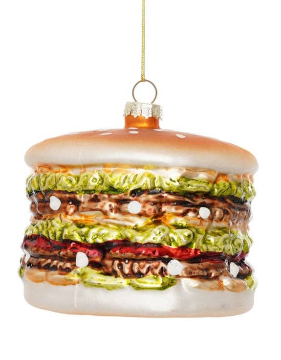 Decoración de hamburguesa colgante