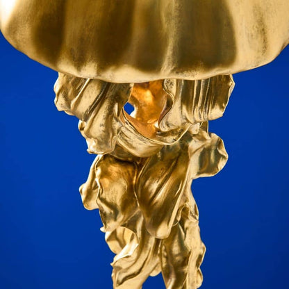 Ava ceiling light, gold, 22.5 x 21.5 x 42 cm