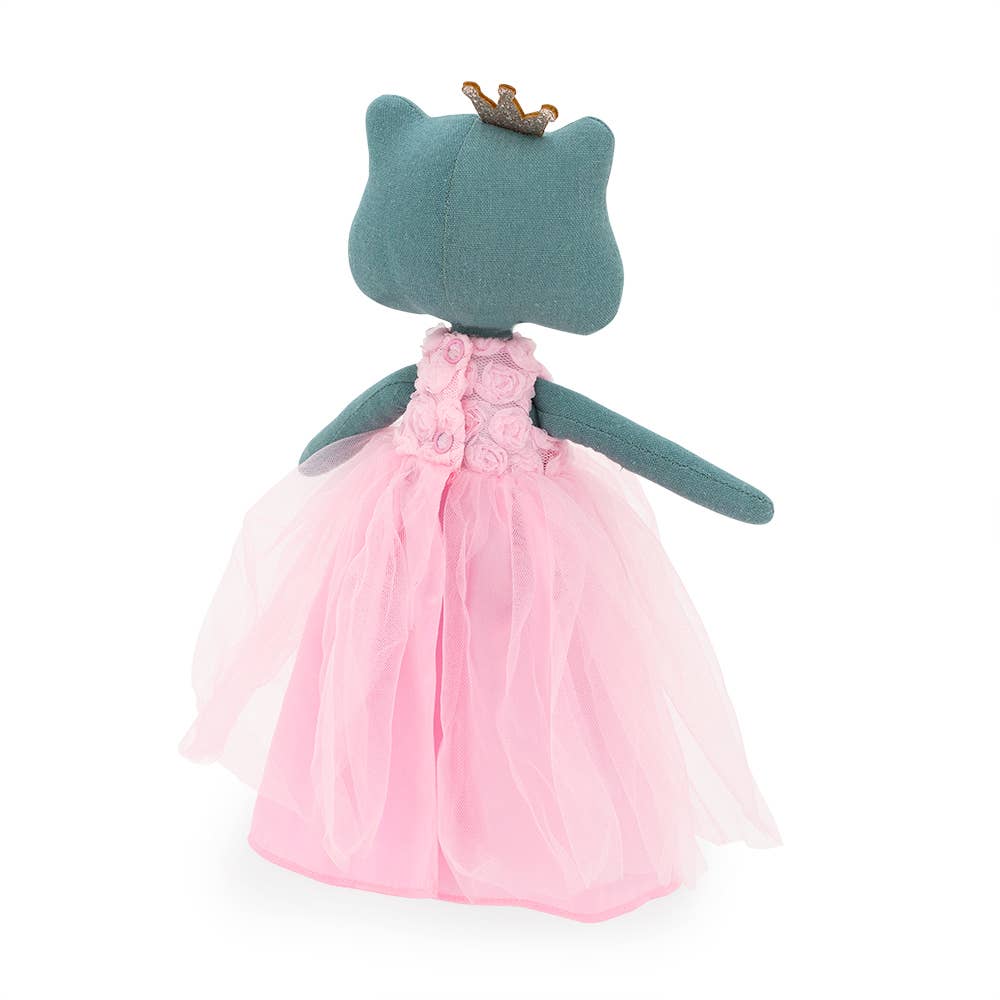 Peluche Fiona La Rana : Ensemble vêtement et queue de sirène - 29 cm