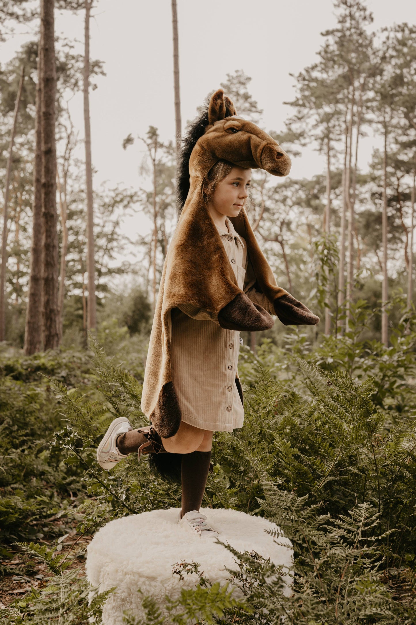 Disfraz de caballo marrón para niño