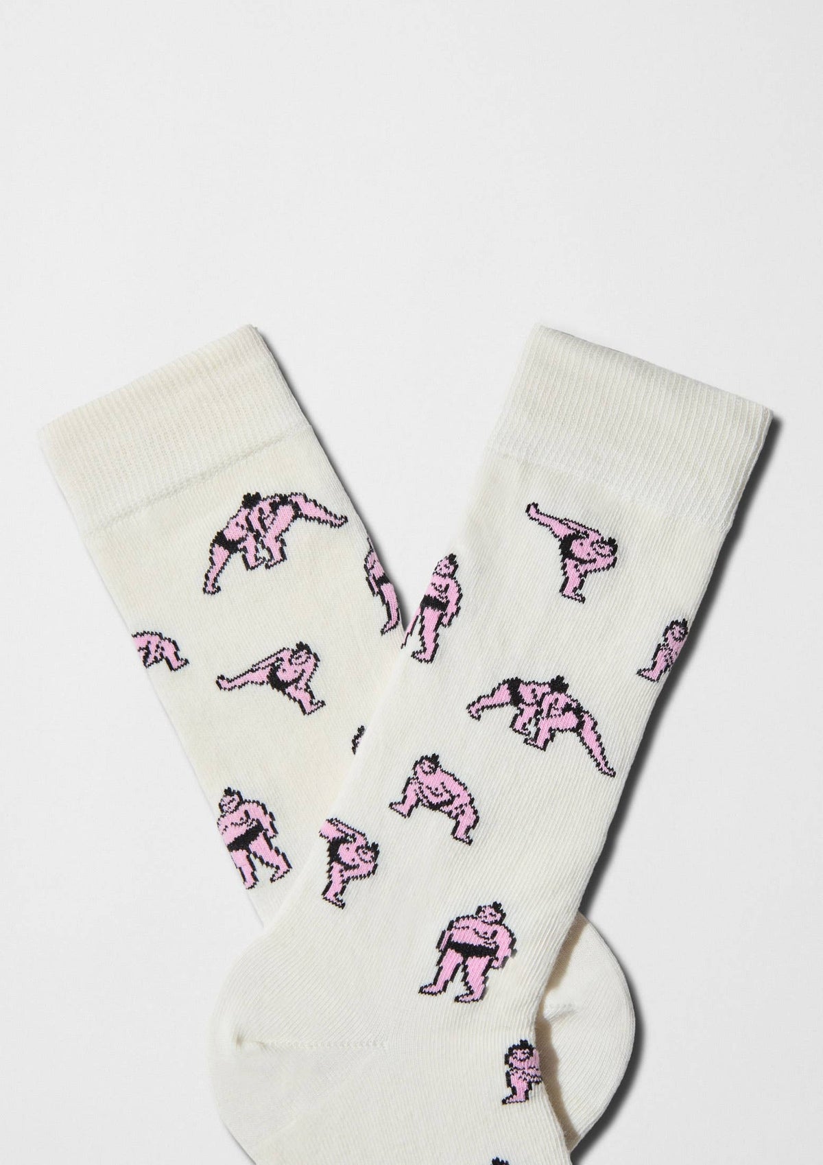 BeJapan Sumo - Chaussettes 100 % coton biologique: Blanco roto / 36/40