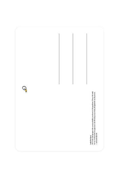 Postal con un ganso indio