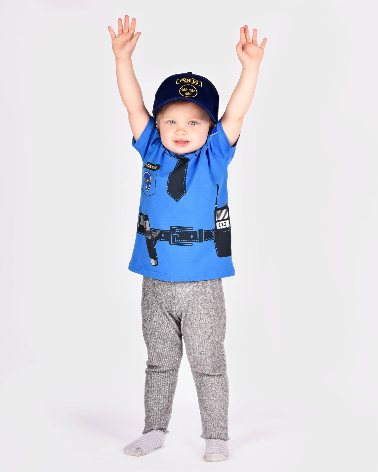 Organic cotton Police t-shirt 98-104 cm 2-4 years