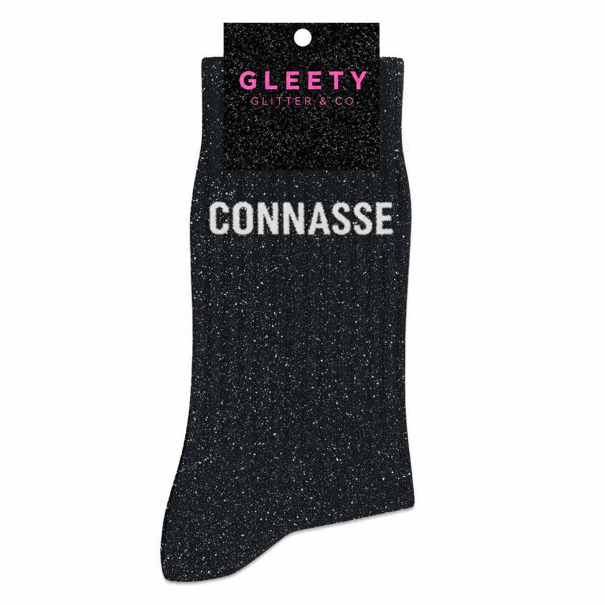 Chaussettes à Paillettes Connasse Noir