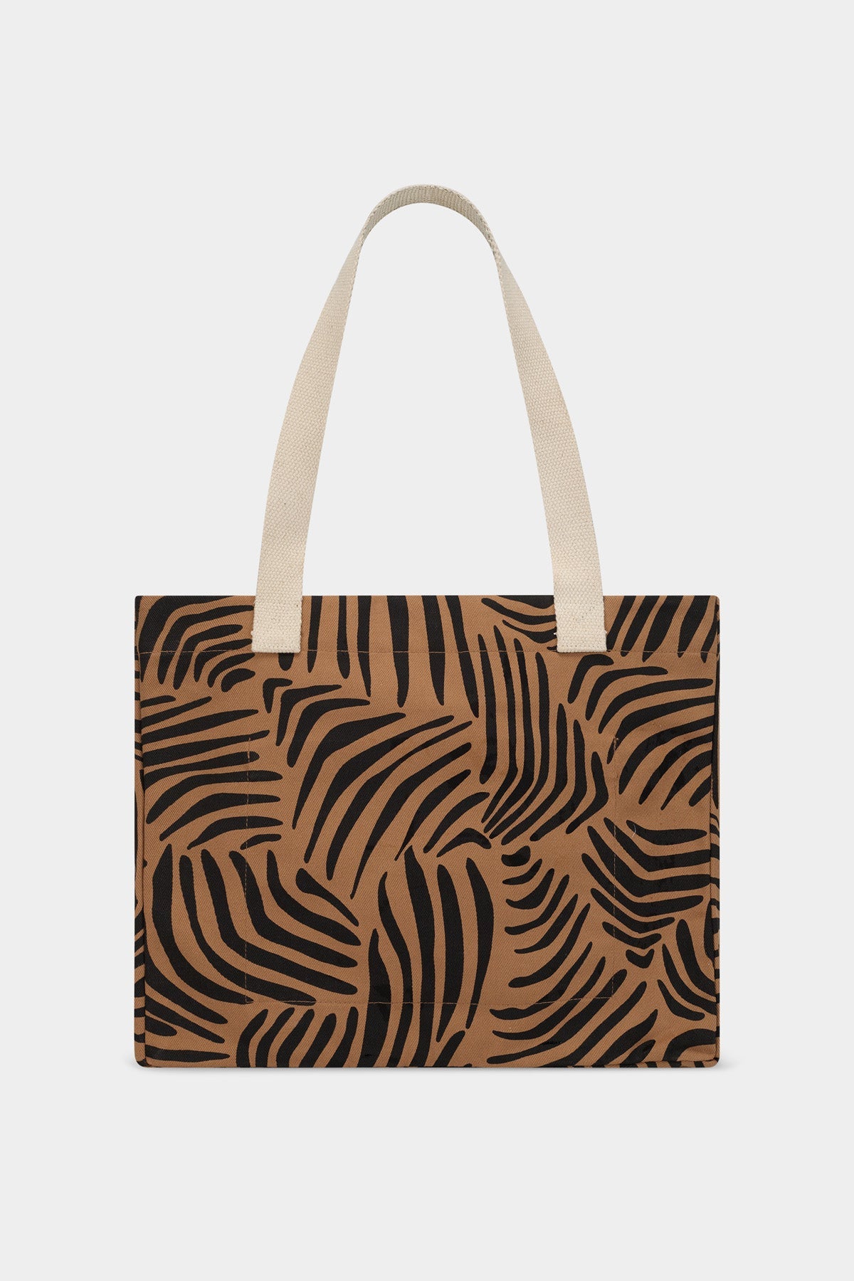 Sac cabas Claude Zèbre cannelle