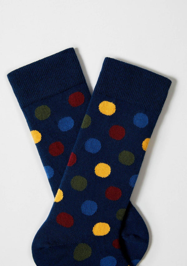Chaussettes BePolkadots Multicolor – Bleu marine