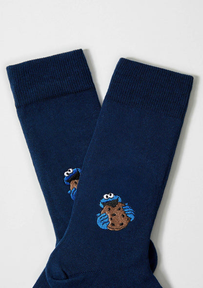 BeSesameStreet Cookie Monster Embroidered Azul