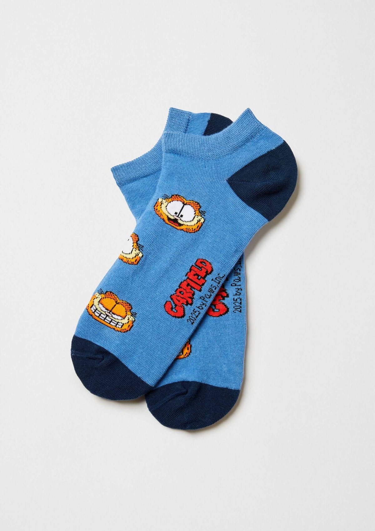 Chaussettes courtes BeGarfield Faces Gris