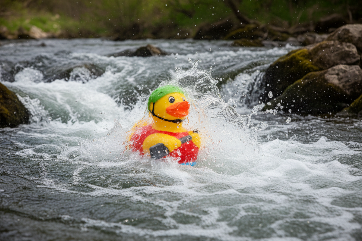 Canard Kayakiste