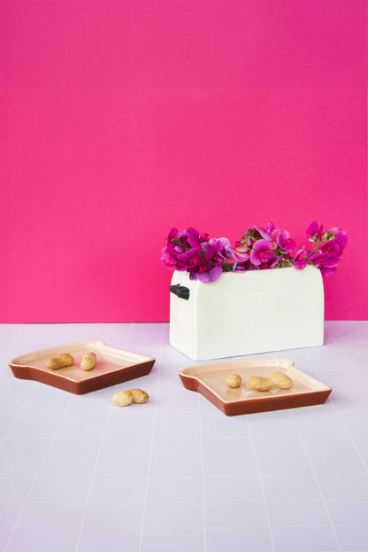 Set di due piatti per toast