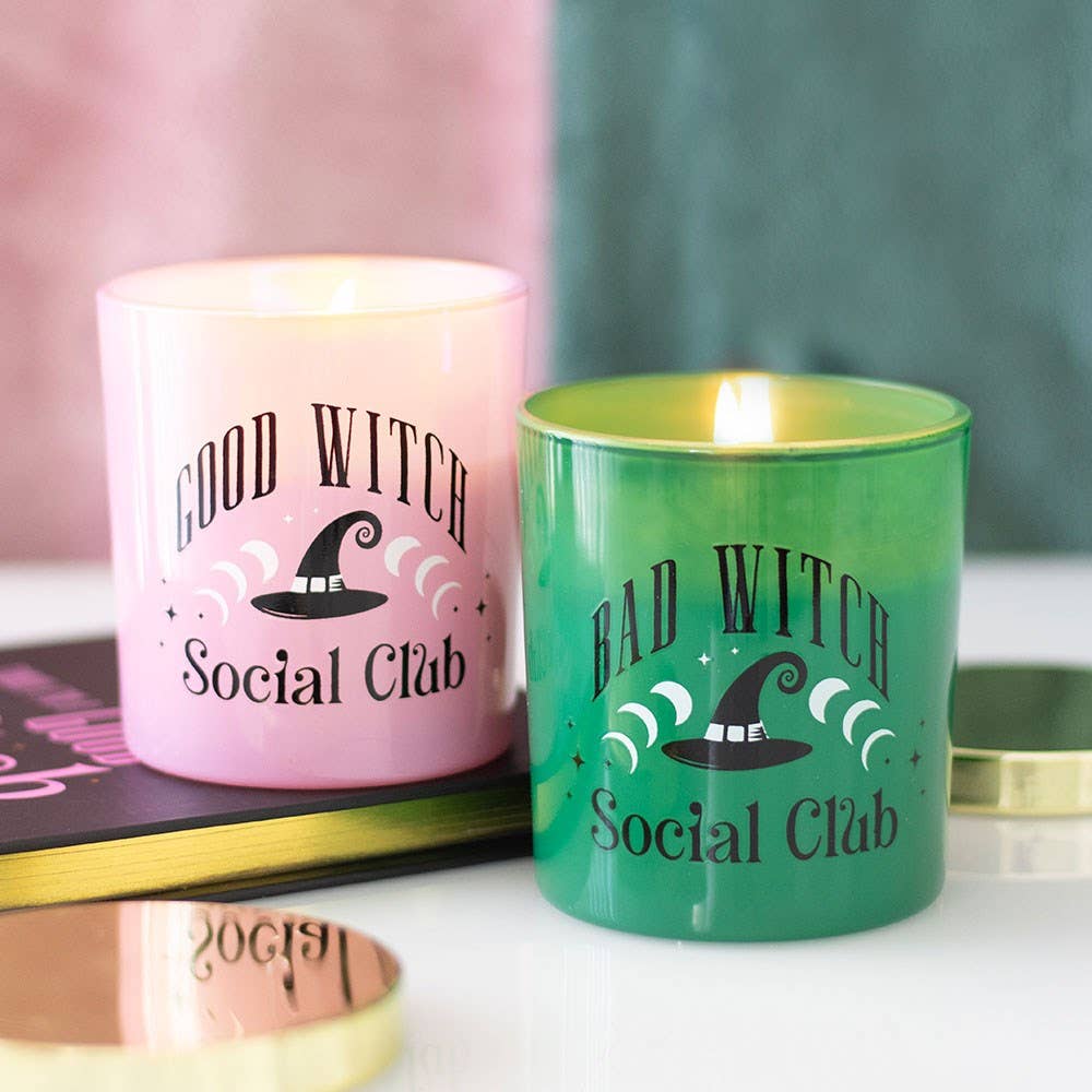 Conjunto de 2 velas perfumadas: Bruxa Boa e Bruxa Má
