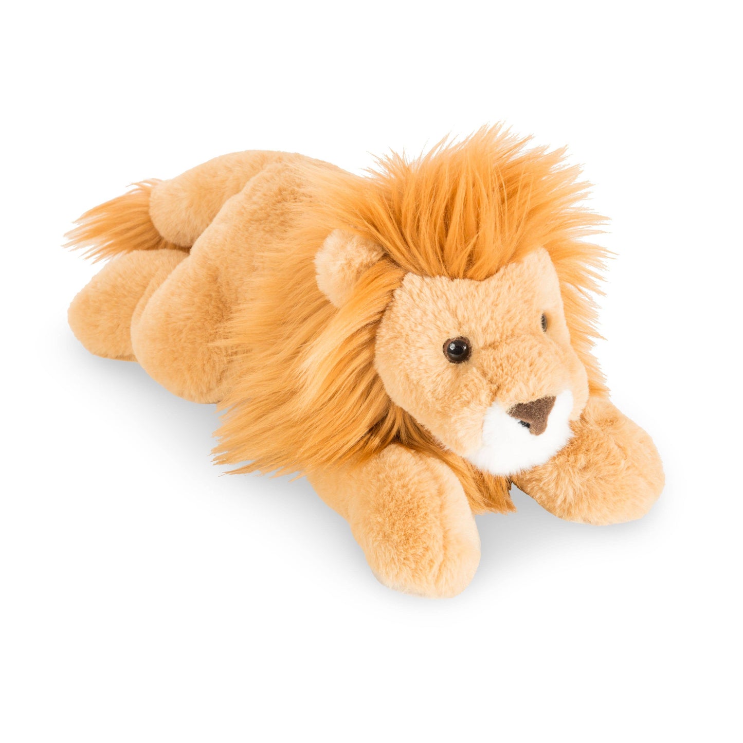 León reclinado de peluche