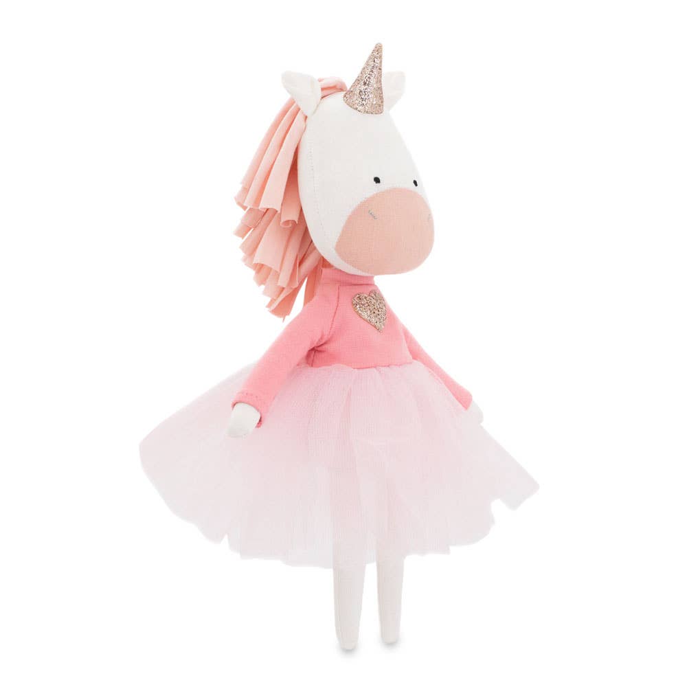 Peluche en coton Cotti Motti, Daphne la licorne - 29 cm - dès 0 mois