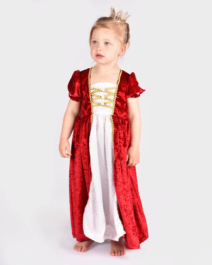 Robe de princesse en velours rouge Den Goda Fen 2-4 ans (98-104 cm)