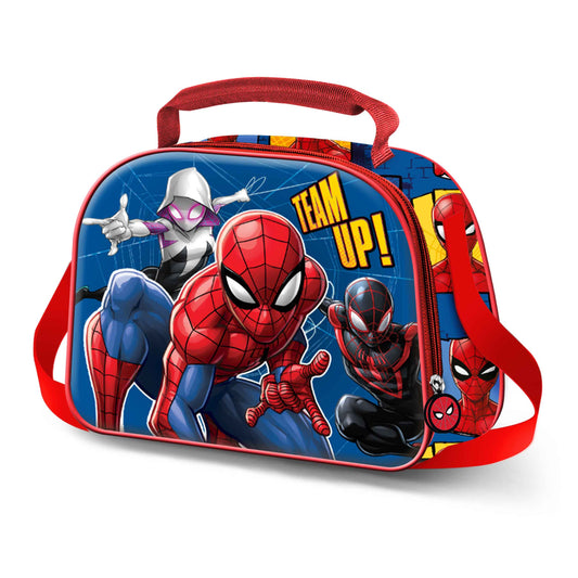 Bolsa de almuerzo 3D del mejor equipo de Marvel Spiderman