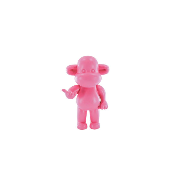 Adorno - Figura colgante de mono suelto 'La Leyenda' - Poliresina - Rosa - 20,5 x 13,5 x 35 cm