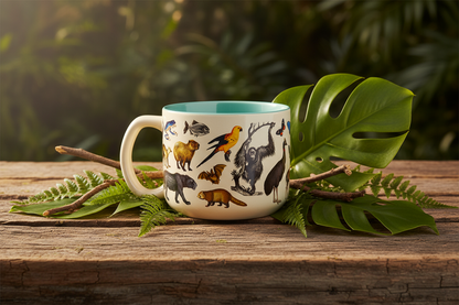 Taza de zoología de la selva tropical (440 ml)