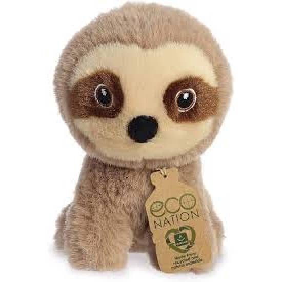 Miniatura de peluche de bicho-preguiça da Eco Nation