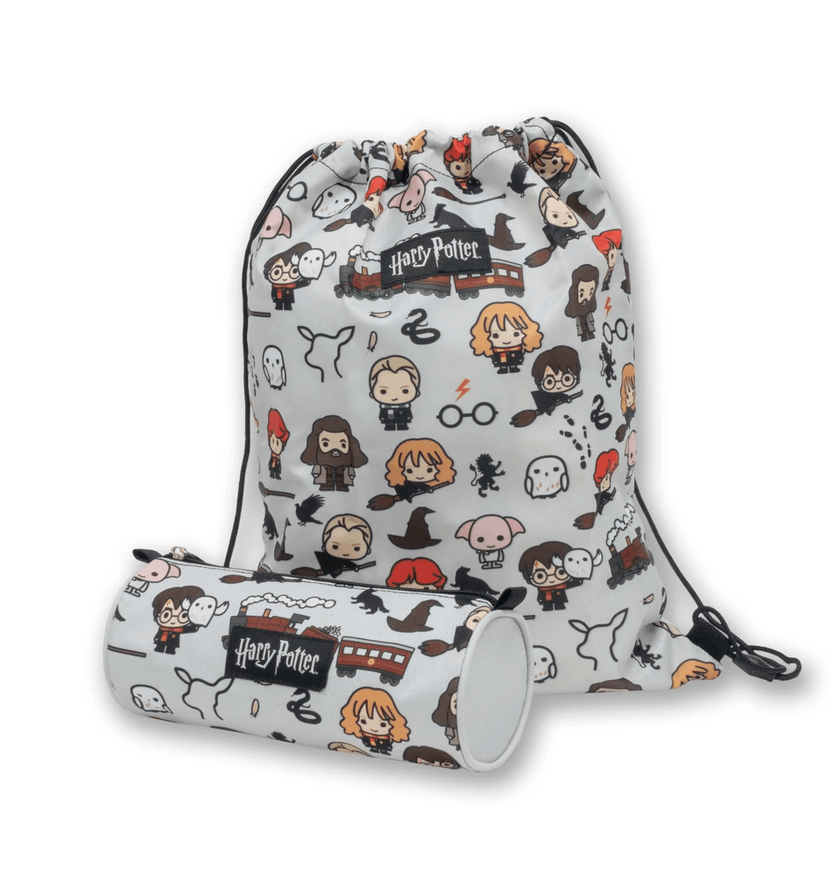 Set trousse et sac Harry Potter personnages Chibi