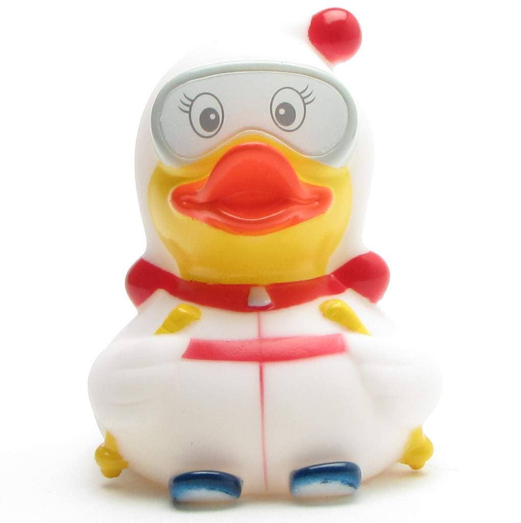 Mono blanco de esquiador de pato