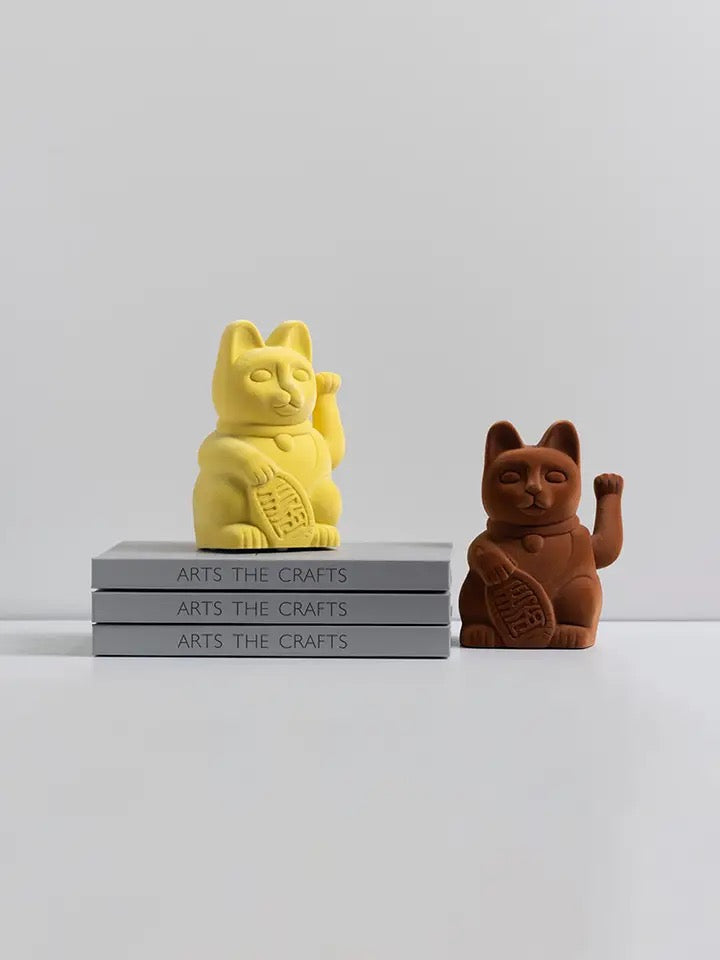Lucky Yellow Velvet Cat