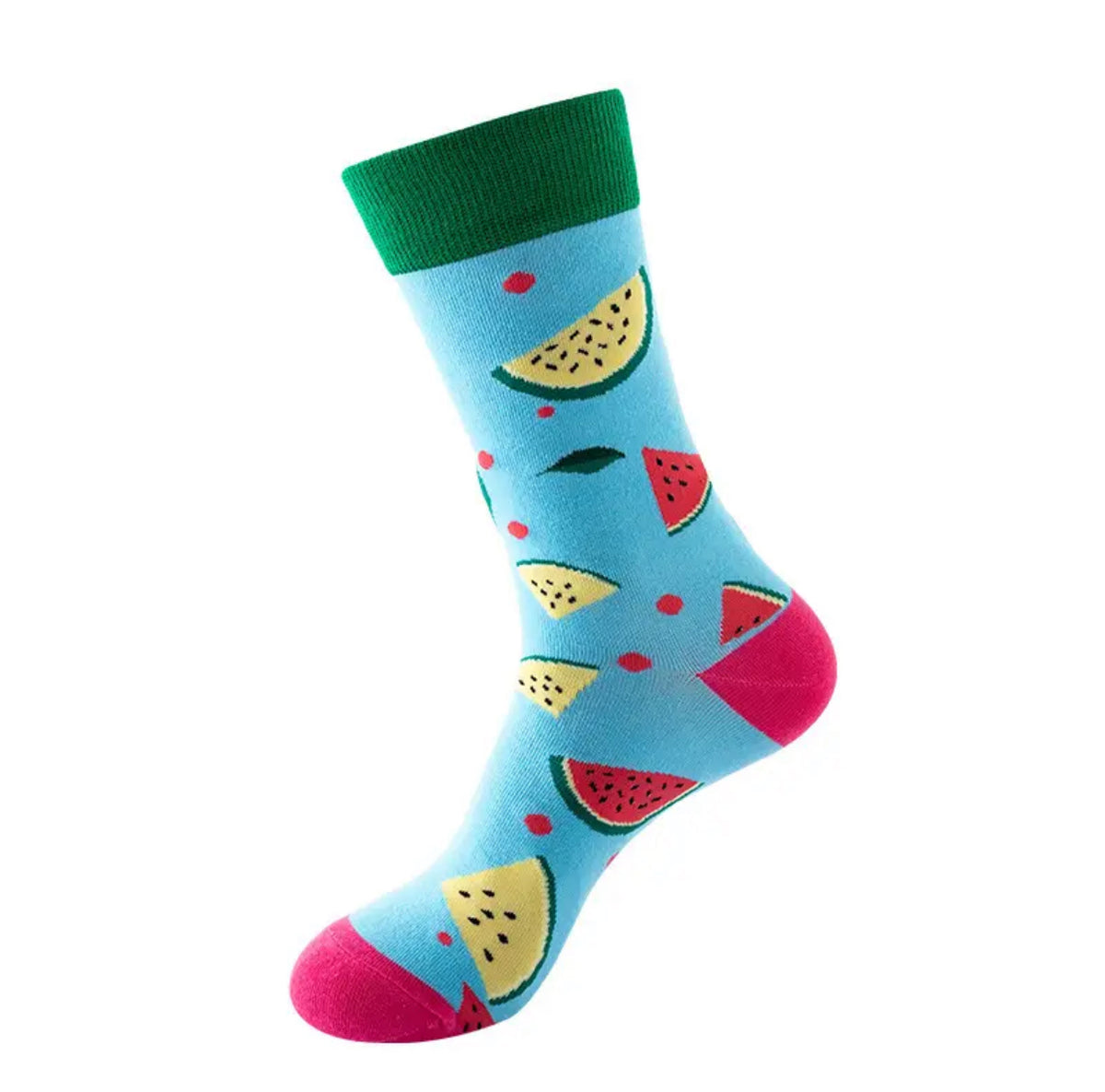 Chaussettes Pastèques Rouges et Jaunes