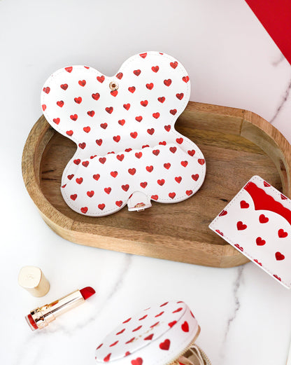 Red hearts - Clip Case