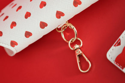 Red hearts - Clip Case