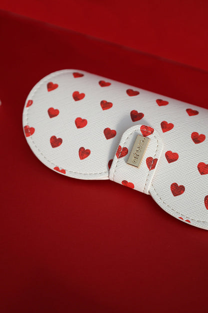 Red hearts - Clip Case