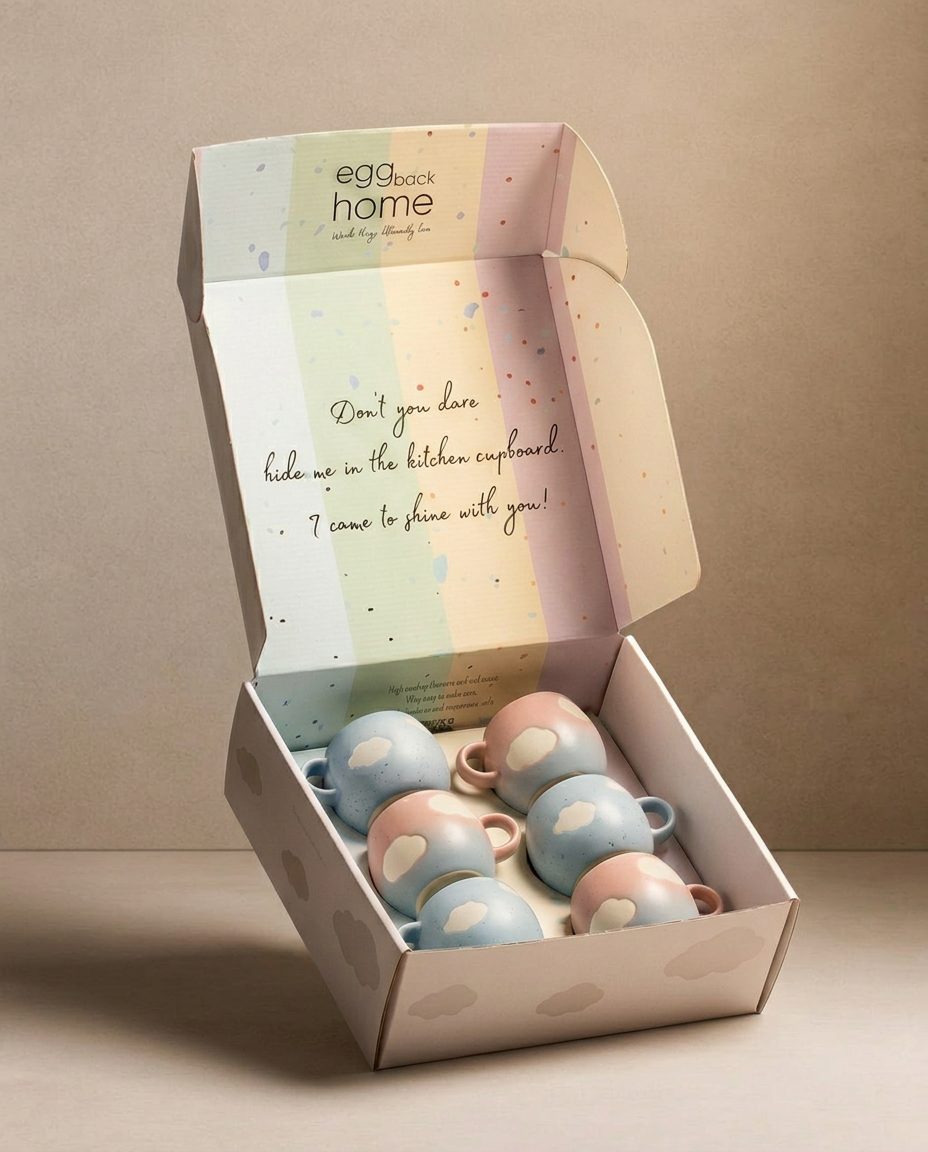 Cloud  Mug 90ml 6 Pieces Set Gift Collection