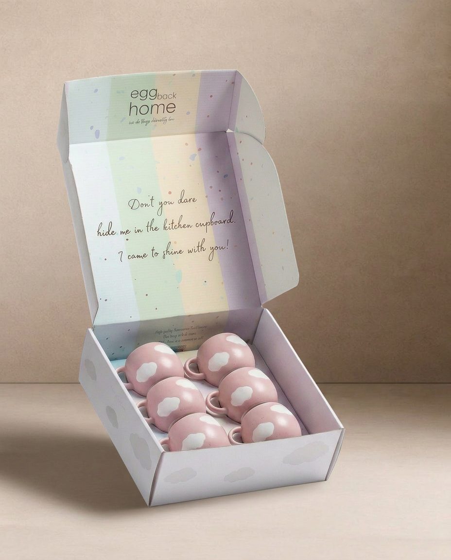 Cloud  Mug 90ml 6 Pieces Set Gift Collection