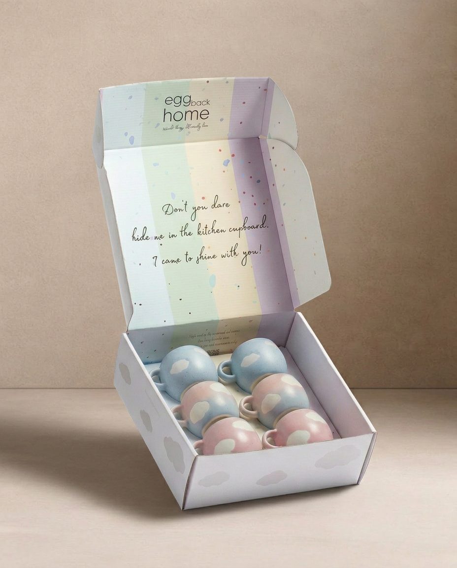 Cloud  Mug 90ml 6 Pieces Set Gift Collection