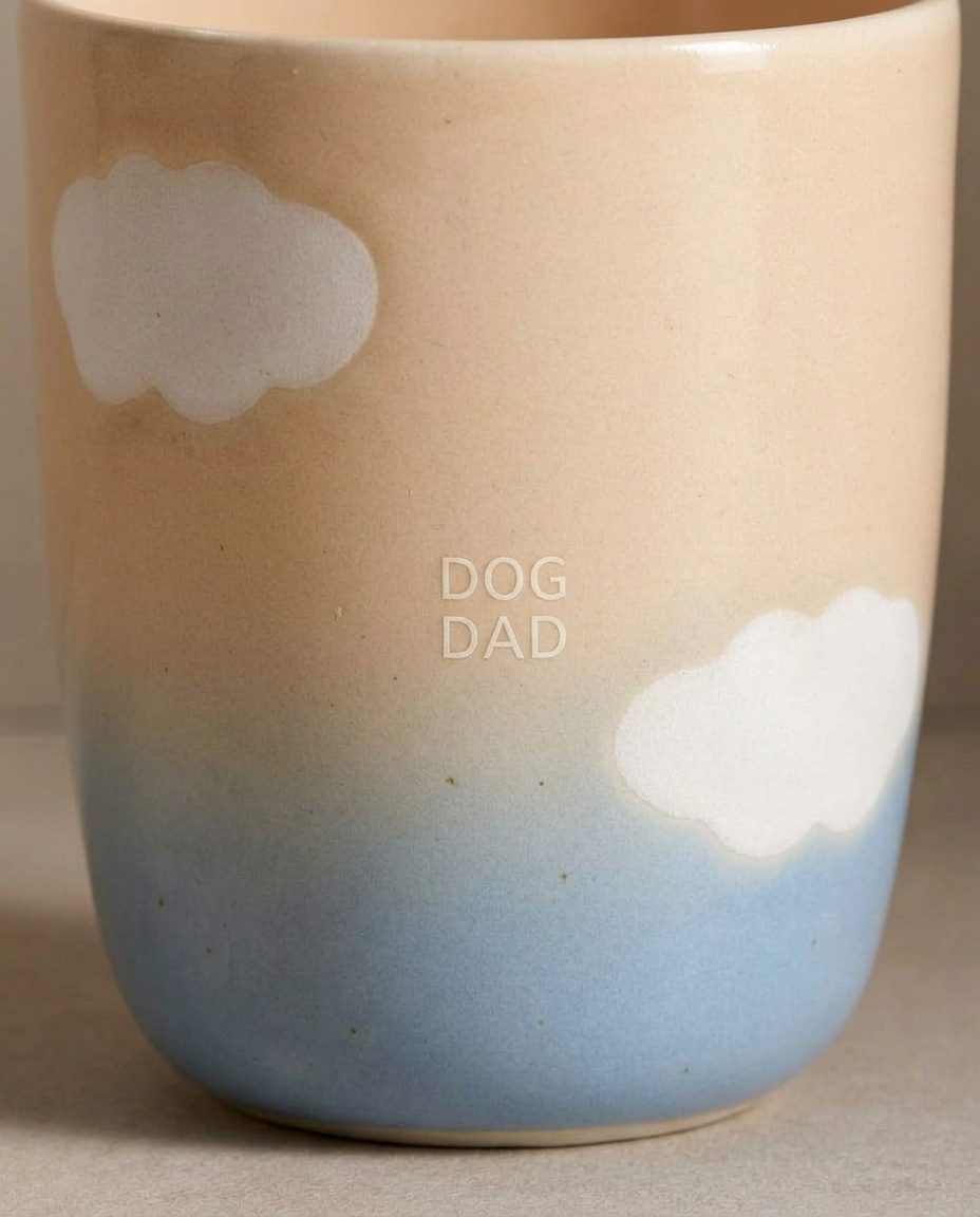 Cloud Peach Sky Medium Cup 220ml Pet Collection