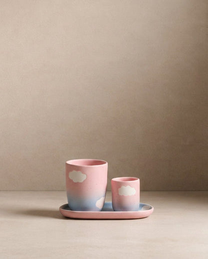 Cloud Sunset Medium Cup 220ml 6 Pieces Set Gift Collection