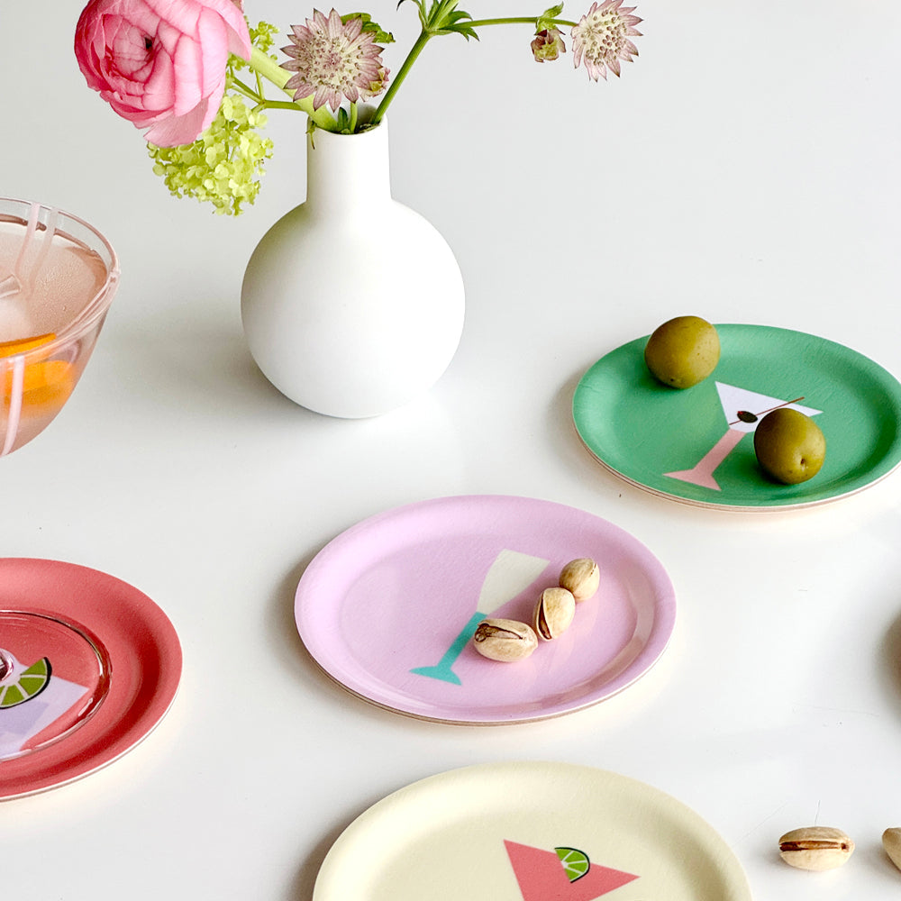 COCKTAILS Set of 6 Coasters - 11cm