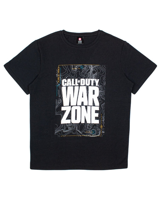 Call Of Duty Warzone Black Map Tシャツ