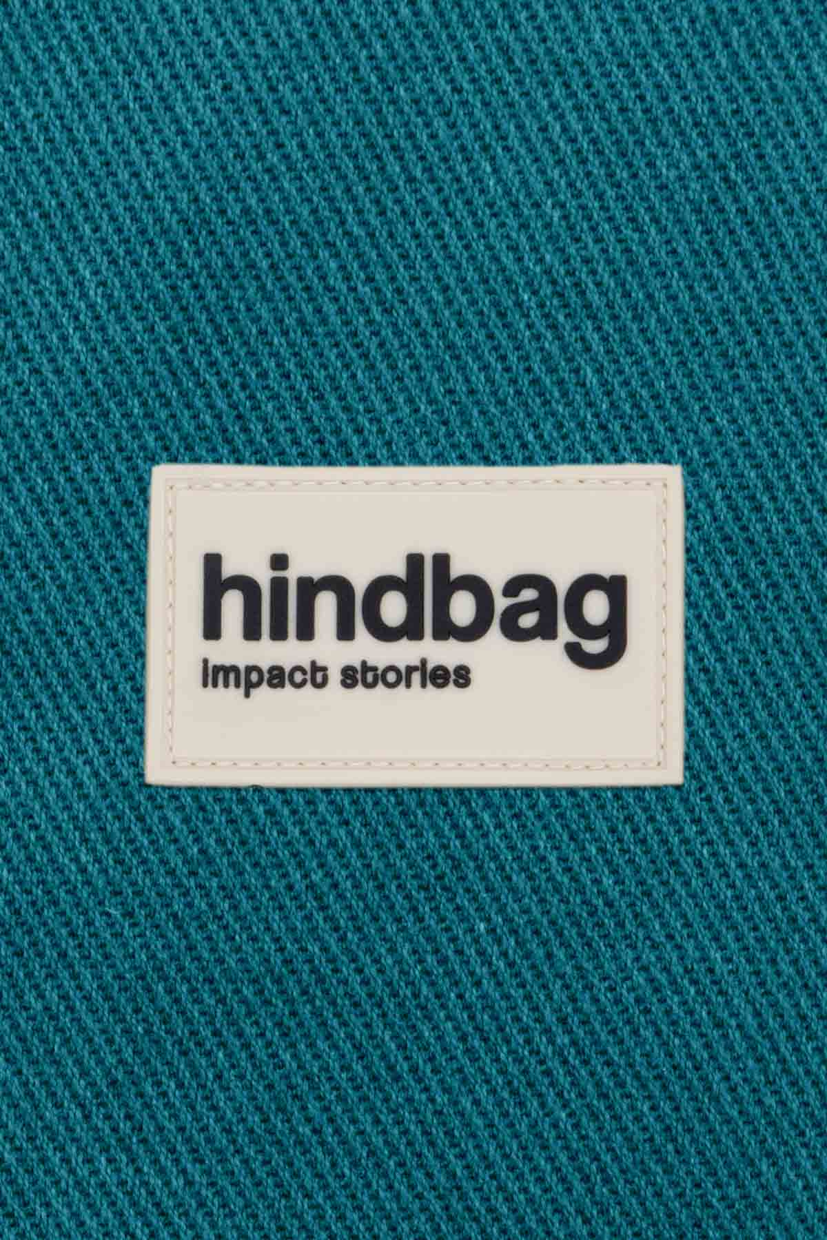 Sac hobo Claire Bleu paon