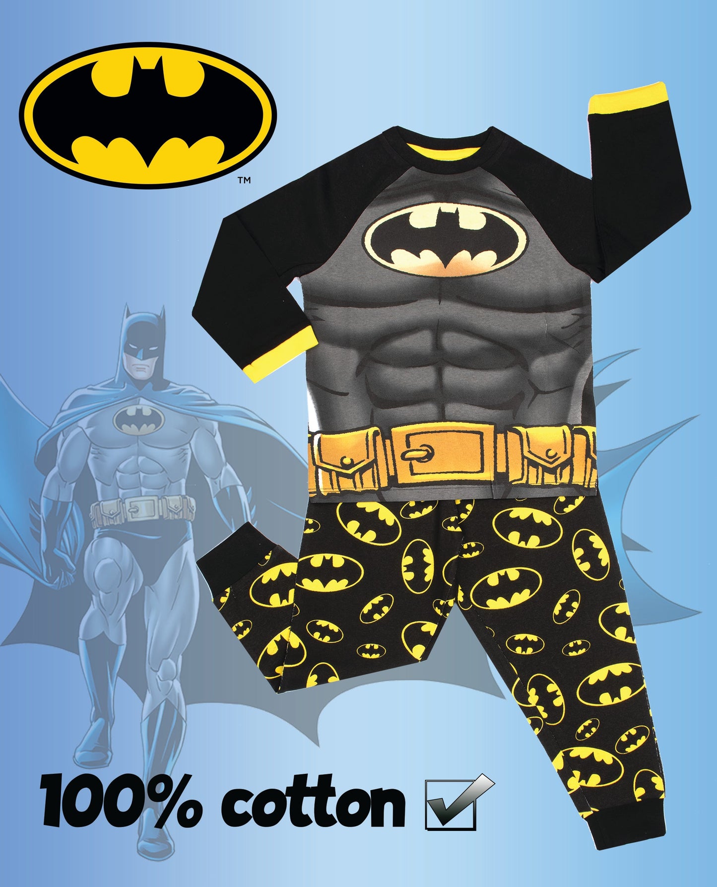 Batman Black Kids Pyjamas