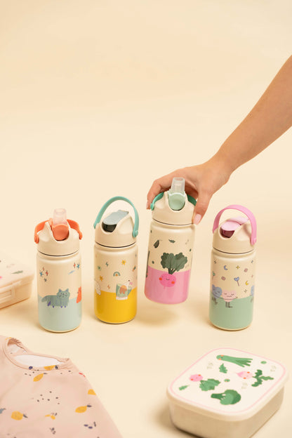 Trinkflasche aus Edelstahl Veggie Pals