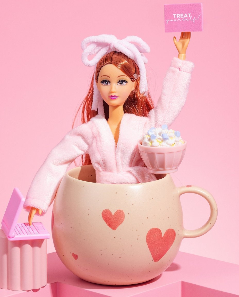 Cozy Hearts ストーンウェアボールマグ 500ml 限定版