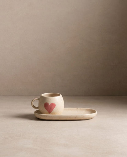 Cozy Hearts Coffee For Two Stoneware Limited Edition