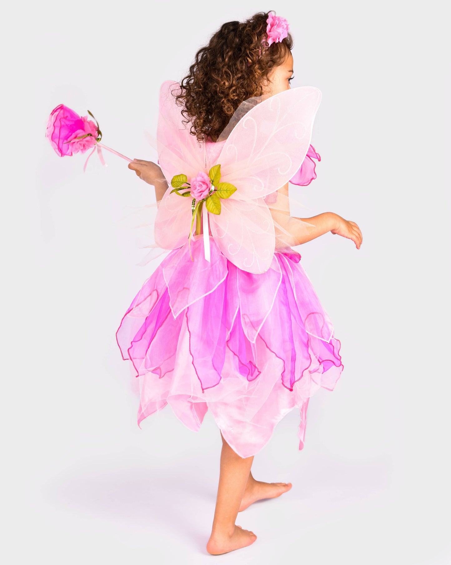 Fairy dress with wings+tiara+wand 122-128 cm 6-8 years