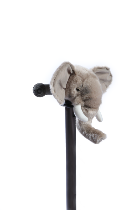 Olifantenhoofdaccessoire voor kinderfietsen en -scooters