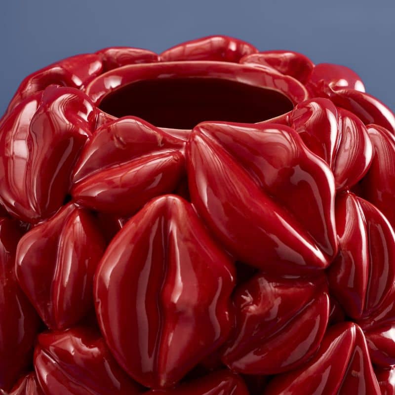 Vase Lèvres Rouges
