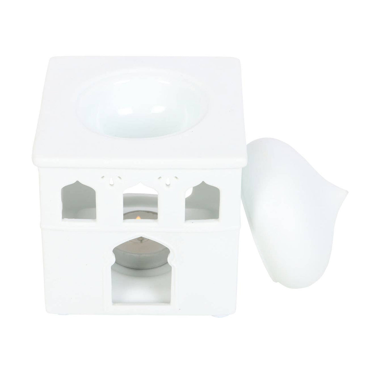 Mosque-shaped oil burner and incense holder
