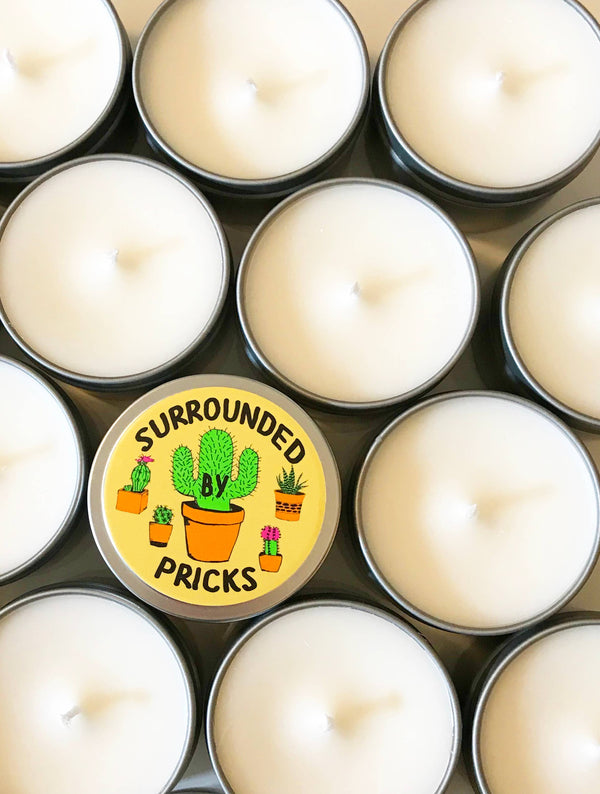 Vela perfumada Rodeado de pinchazos