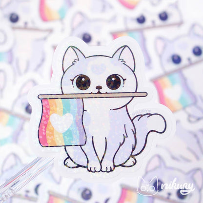Purride Cat Glitter Stickers