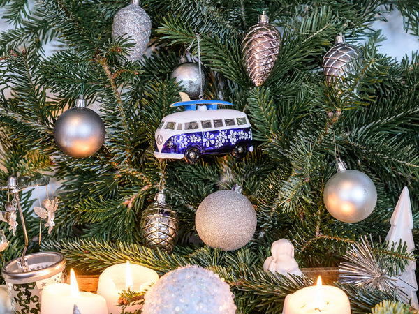 Decoração de Natal em vidro VW T1 Bus Surf Edition